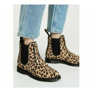 Dr. Martens 2976 Flora Ankle Chelsea Boot Leopard Black genuine Hair EU 36 US 5